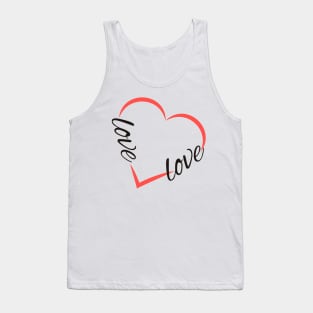 Love Heart Valentine s Day Tank Top